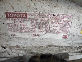 2013 TOYOTA HIGHLANDER LIMITED WHITE 3.5 AT 4WD Z20222